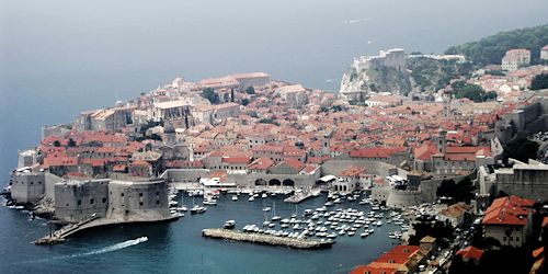 Dubrovnik - vue route Dubrovnik - vue route